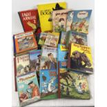A collection of vintage children's books and annuals. To include Eagle Annual 2, Bggles In The