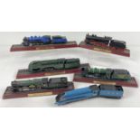 6 model railway loco and tender models. (1 without plinth base). To include Bayerische S 3/6, P8