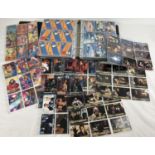 An album containing full sets of assorted trading cards. To include: Topps X-Men, Thunderbirds