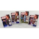 4 sealed & unopened 2015 Hasbro Disney Star Wars The Force Awakens 4" action figure blister packs.