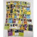 200 assorted modern pokemon trading cards.