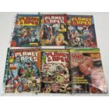 A collection of 5 Planet of the Apes comic books, dated 1975. Together with Issue #15 of Dr Who