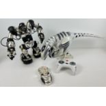 2 large battery operated Wowwee Toys remote control robot toys. A 2005 Roboraptor, complete with