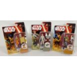 3 sealed & unopened Hasbro Disney Star Wars 4" action figure blister packs. To include figures &
