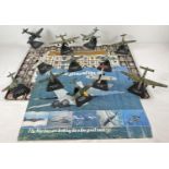 A collection of 12 die cast model aircraft from WWII by Atlas Editions together with 2 aviation