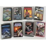 8 assorted vintage ZX Spectrum games in original cases. Comprising: Moon Cresta, Cosmic Cruiser,