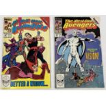 2 notable issues of The West Coast Avengers comic book. Issues #44 & #45 (1st appearance of Vision's