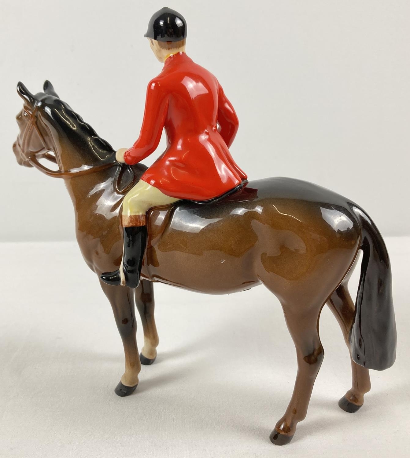 A Beswick ceramic Huntsman and horse figurine #1501, in brown gloss. Issued from 1957 - 95 and - Image 2 of 3