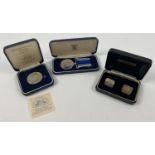 3 boxed Metropolitan Police collectable items. A Long Service & Good Conduct medal named to