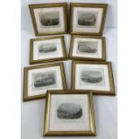 A collection of 7 Rock & Co small coloured etchings of scenes from Great Yarmouth. In matching