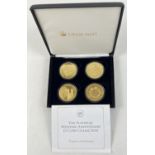 A cased presentation set of The Platinum Wedding Anniversary £5 Coin Collection for Aldernay &