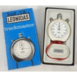 A vintage Leonidas stopwatch with original box. In working order.