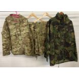 4 items of camouflage clothing. A combat jacket, temperate weather MTP (size 170/112) & 2 pairs of