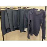 6 pairs of vintage Royal Air Force blue trousers together with a RAF jumper.