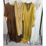 4 theatre costume medieval style long length dresses and tunics. In varying colours and designs.
