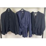 3 vintage 1940's style ladies jackets. To include Travella, London, black jacket with astrakhan