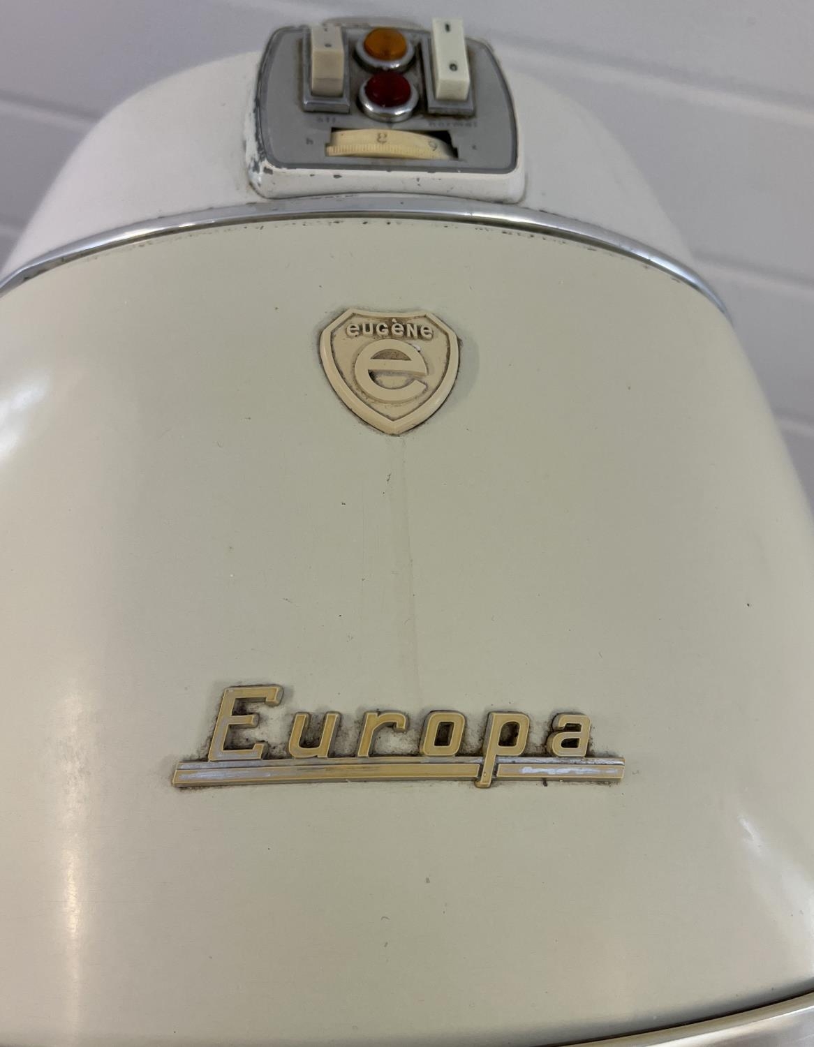 A vintage 1960's floor standing adjustable height Europa hairdryer by Eugene. On wheeled feet. - Image 2 of 4