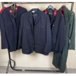 4 assorted vintage theatre costume jackets to include Salvation army and Metropolitan Police.
