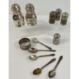 A small collection of assorted vintage silver & silver plated items. To include: Mappin & Webb