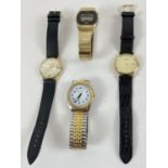 4 men's wristwatches. To include Citizen, Accurist and Philip Mercier. Both Accurist and Philip