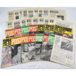 A collection of assorted vintage Speedway Post and Speedway Echo magazines. Dating from the 1960's