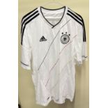 A Germany FC 2012/13 adidas football top. In good condition, Named to reverse 'DON'. Size L.