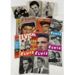 A collection of 1960's Elvis magazines and promotional photographs by Star Pics. Magazines include