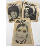 3 issues of David Bailey & David Litchfield's Ritz Newspaper from 1977. No's 5, 8 & 10 - front cover