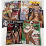 10 assorted Playboy; Entertainment for Men, adult erotic publications. Comprising: 2 issues from