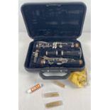 A Yamaha 250 clarinet in hard carry case. Complete with Rico reeds, cork grease and cleaning