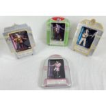 4 limited edition Elvis Platinum Jukebox Collection musical wall hanging plaques. A5400 B-5 Hound