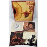 "The Kick Inside" vinyl album by Kate Bush, together with 4 x 7" singles by Kate Bush - December