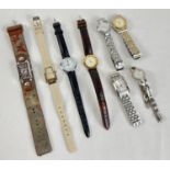 7 ladies quality wristwatches to include Fossil, Rotary, Accurist and Citizen. All need new