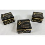 3 Limited edition 2001 ceramic Elvis Presley music boxes by Ardleigh Elliot. All with portrait
