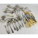 A quantity of assorted vintage silver plated cutlery to include A1 plate, Mappin & Webb, Venetian