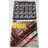 2 vintage Beatles vinyl LP's, Please Please Me together with A Hard Day's Night. Please Please Me (