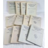 12 volumes of the "Proceedings of the Prehistoric Society, dating from 1974 - 1993. Comprising