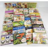 A box of assorted vintage and more modern tea cards albums to include: Hornimans, Brooke Bond, PG