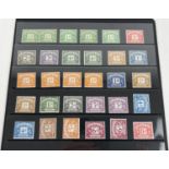 A collection of 30 1937-1951 Postage Due British stamps, in varying denominations from ½d - 8d. All