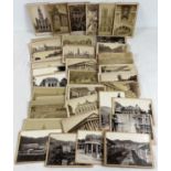 A collection of 98 assorted Victorian/Edwardian photocards of historical buildings and places of
