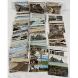 Ex Dealers Stock - 200 assorted Edwardian & vintage Suffolk postcards, to include RP's. Includes