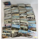 Ex Dealers Stock - approx. 330+ assorted Edwardian & vintage British postcards, all in plastic
