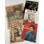 A small collection of vintage music related periodicals and magazines. To include: a 1958 copy of