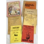 A small collection of vintage play manuscripts and songbooks. To include Gay Nineties Scrapbook,