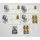 5 American Martin Luther King first day covers for Jan 13th 1979, Atlanta.