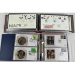 A collectors album containing 55 Royal Mail British first day covers, ranging from 1995-2000.