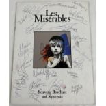 A signed Les Miserables souvenir Brochure autographed with 20 performers signatures. To Include: