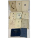 A small collection of vintage Masonic ephemera to include several banquet menu cards.