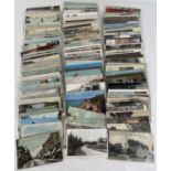 Ex Dealers Stock - approx. 150 assorted Edwardian & vintage British postcards, all in plastic