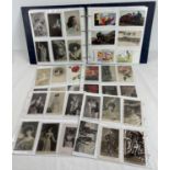 An album containing approx. 280 assorted vintage postcards. To include: British and overseas